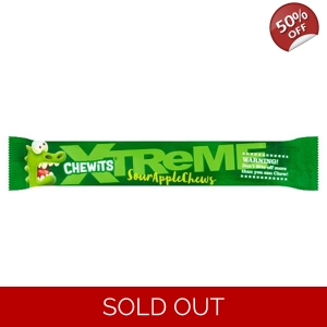 Chewits Xtreme Sour Apple Chews - 34g Packet
